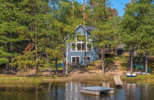 Eagle River House | Lakefront Cabin with AC, Trailer Parking, Swim Raft