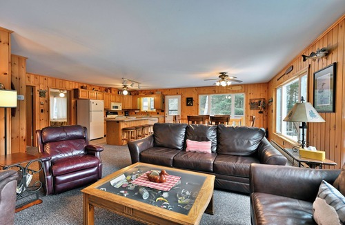 Hayward Cabin | Lakefront Cabin with Dock, Kayaks, and Stunning Views on Quiet Teal Lake