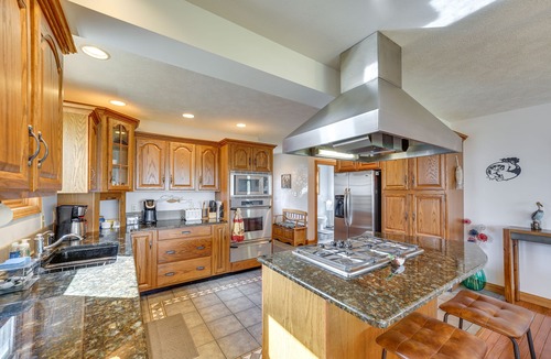 Newaygo House | Lakefront Home~Hess Lake. Game room, fire pit, kayaks, great views, large yard