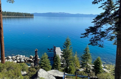 Meeks Bay Cabin | Lakefront with Private Pier and Buoy
