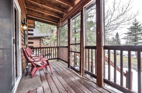 Watersmeet Cabin | Lakeside wilderness resort cabin with dock, fire pit, on-site store, bait shop!