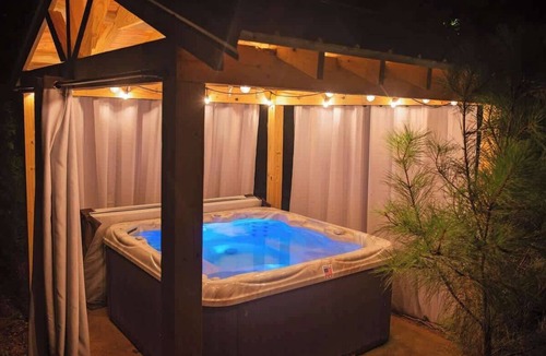 Lookout Valley Neighborhood Association Cabin | Luke Bunk Tiny Cabin, Hot Tub, Mountain & Cityside