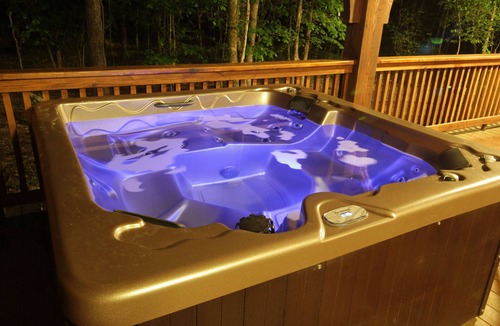 Broken Bow Cabin | Lush decor and cathedral ceiling. Pool Table, Hot Tub, Convenient Location!