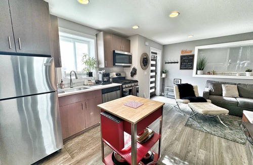 Sabin Apartment | Luxury Private Apartment - Kitchen, Washer & Dryer, Sleeps 4, Prime Location!