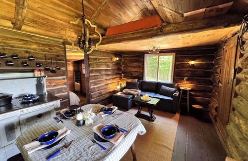 Johnsonville Cabin | Marvelous Off-Grid Log Cabin Getaway on Working Horse Ranch.
