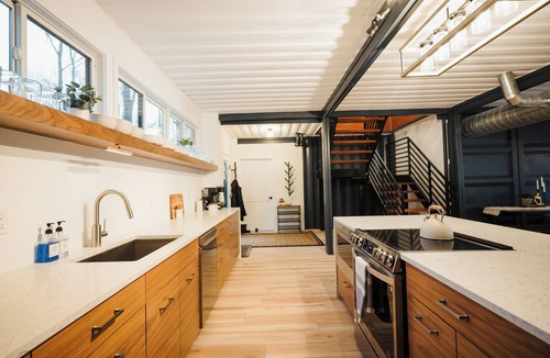 Brill House | Modern 4-bedroom container home on Long Lake!