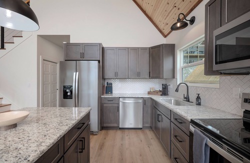 Indian Point Cabin | Modern A-Frame + Hot Tub with Lake Views Near Branson