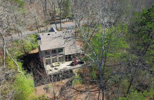 Big Canoe House | Modern Cabin-Big Canoe-Waterfalls-View-Game-Room-Dog Fence