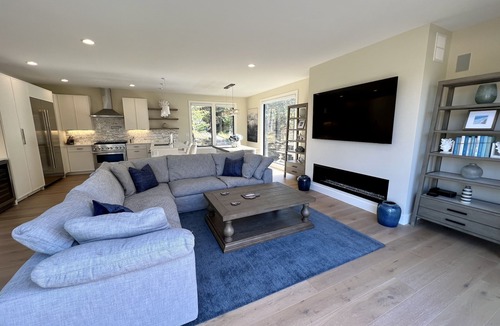 Ferrysburg House | Modern Lake House with Private Lake Michigan Beach Access