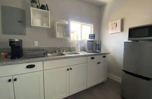 Las Vegas Apartment | Modern Studio Designed for Extended Stays - Private Bath, Kitchen, Entrance