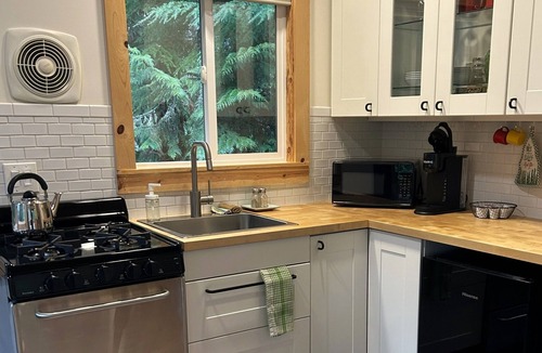 Sequim Cabin | Mountain Forest Cabin Near Olympic NP Wildlife EV Deck