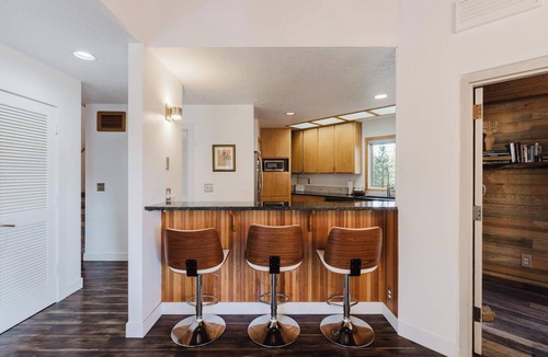 Overlook Park House | Multi-level home with private hot tub, decks, and SHARC passes provided