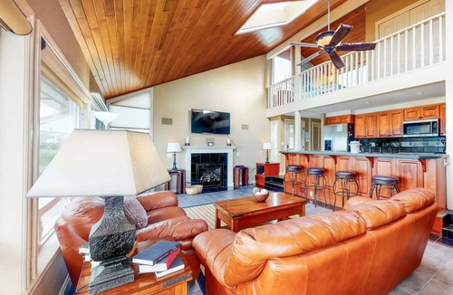 South Beach House | Oceanfront Home with Private Hot Tub, Ocean Views, Fireplace & Beach Access Path