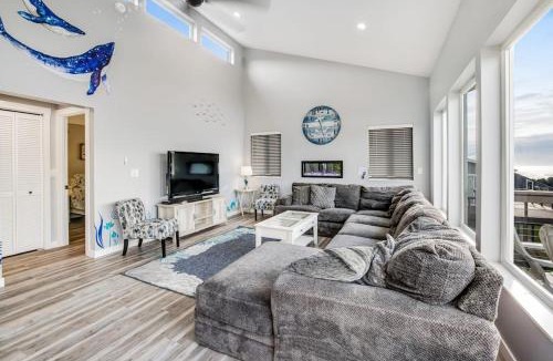 South Beach House | Oceanfront home with hot tub private beach access & ocean views - dog-friendly