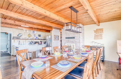 South Beach House | Oceanfront Luxury: Hot Tub, 98" Theater, Game Room & Direct Beach Access