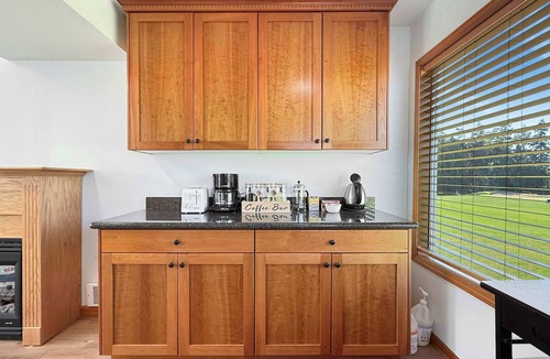 Sequim Apartment | Overlooks Golf Course, Mountain View, Fireplace