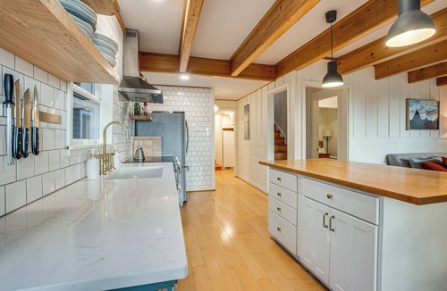 Langlois House | Pacific View Home: Hot Tub & Ocean/Valley Views!