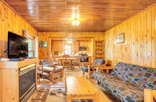 Eagle River Cabin | Peaceful Long Lake Cabin w/Dock & Fire Pit!