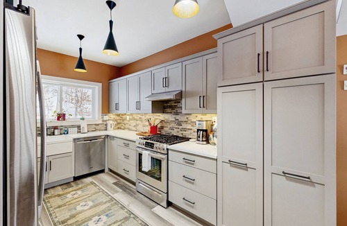 Newfane House | Peaceful riverfront house, dog-friendly, woodstove, decks, bbq, firepit, dock