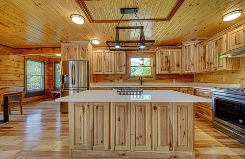 Hayesville Cabin | Pines Lodge - Private Pond-Walk in Tub