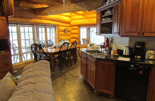Rusk County Cabin | Premium log home on 600+ private wooded acres with private lake and waterfront