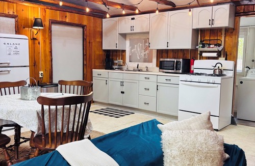 Greenbush Cabin | Private 2 Bedroom Pet Friendly Cabin Escape w/Hot Tub in Greenbush, Michigan