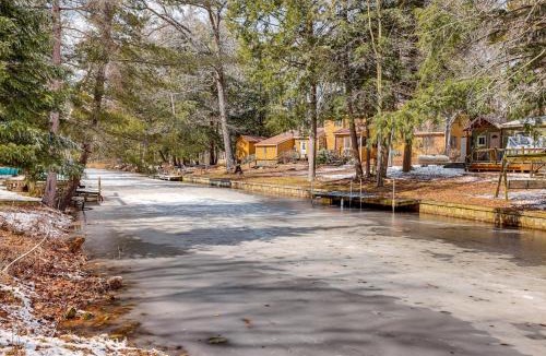 Cadillac House | Private Boat Dock at Waterfront Lake Mitchell Home