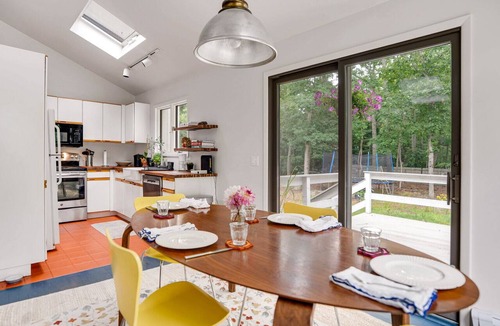 Clearwater Beach House | Private East Hampton Retreat with Serene Wooded Views