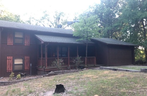 Hoyt Cabin | Private lakefront getaway with a sandy beach below the back deck!