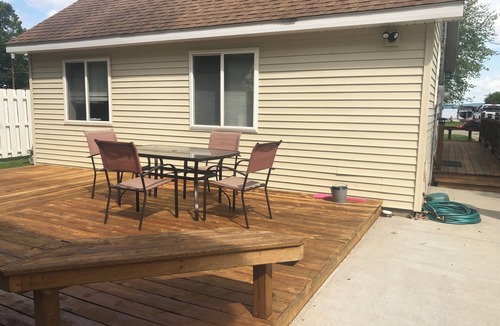 Spruce Cottage | Private sandy beach on Hubbard Lake South Shore