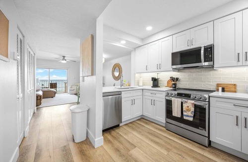 South Patrick Shores Condo | Remodeled Oceanfront 2 Bedroom condo Dog Friendly