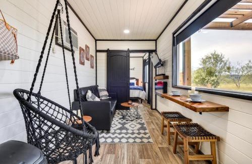 Thurber House | Remote Strawn Container Home w/Hot Tub!