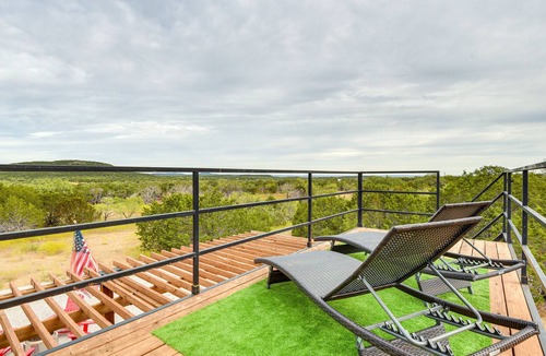 Thurber House | Remote Strawn Container Home w/Hot Tub!