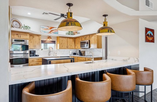 Apache Junction House | Resort-Style Backyard, Heated Pool, Waterslide & Mountain Views