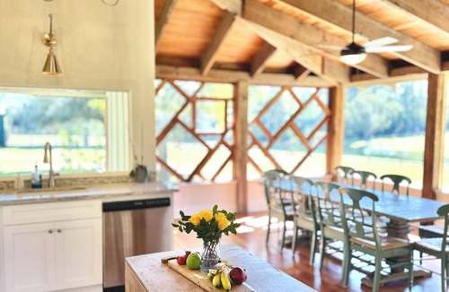 Carriere House | Restored Farmhouse with stocked pond for fishing