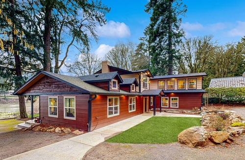 Oak Grove House | Riverfront all-suite home with amazing views, covered deck, & BBQ