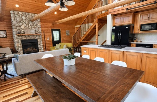 Coloma Cabin | Riverfront Log Cabin Near St Joe & South Haven