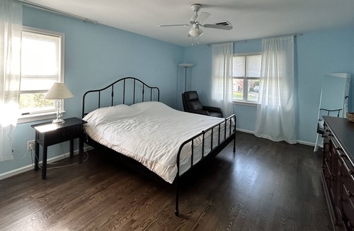 Calverton House | Riverhead Heated Pool Oasis near Lavender Fields, Splish Splash and Tanger Mall