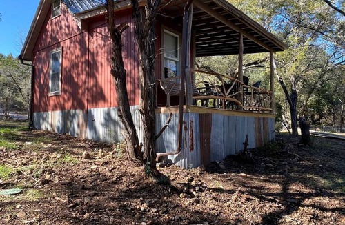 Marble Falls Cabin | Rustic Texas Hill Country Vacation Rental with a Fire Pit