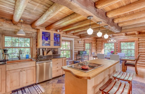 Neskowin Cabin | Secluded Haven with Hot Tub, Large Deck, Private Creek, 6 Minutes to Beach!