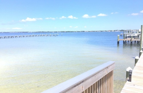 Navarre Beach House | Sound side Water views, privacy and just steps from Gulf