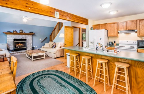 Frankfort House | Spacious home near the lake w/ fireplace, hammock, full kitchen, & washer/dryer