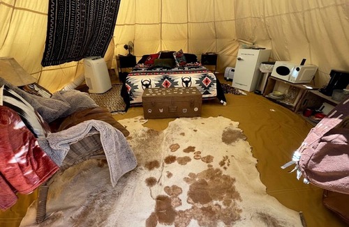 Marble Falls Cabin | Spacious Tipi with Outdoor BBQ and Fire Pit in Texas