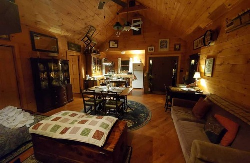 Bristol Cabin | Spectacular Fall Foliage! Cozy Cabin on 11 acres w/Lake & Mtn Views.