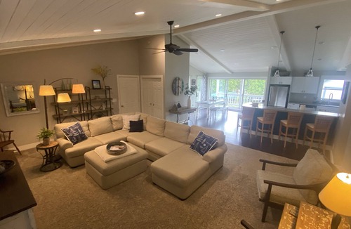 Ferrysburg House | Spring Lake waterfront home on Markers Cove with full Spring Lake access!