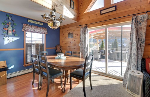 North Lake George House | Steps From Lake George! 8-Acre Home w/Dock Access