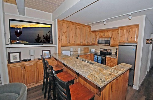 Tahoe Keys Condo | Steps from Outdoor Pool and Beach, Filtered Lake Views from Deck!