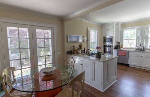 East Hampton North House | Stone Patio with Lush Plantings, Close to Downtown