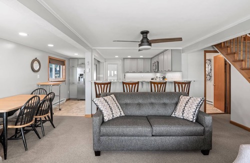 Wells Beach House | STRIKING BEACHFRONT HOME-RIGHT ON WELLS BEACH-OCEANFRONT PATIO: