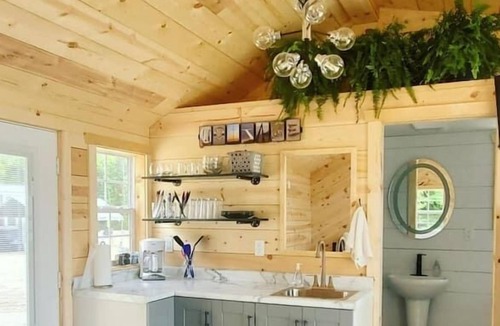 South Haven Cabin | The little Modern Grey Cottage on Forest Lake